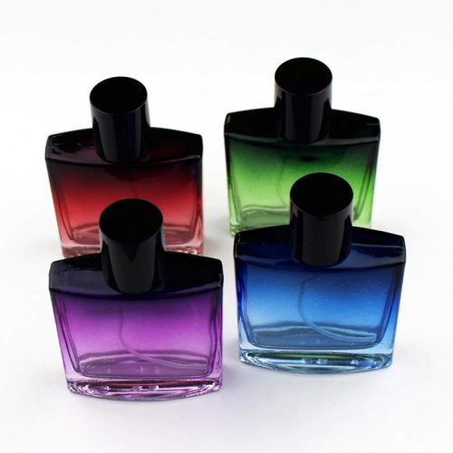 Újratölthető 30 ml-es zöld parfümös üveg
