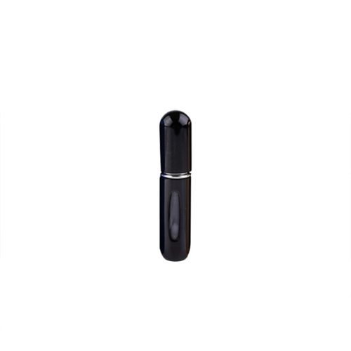 Hordozható női parfümös üveg fekete színben