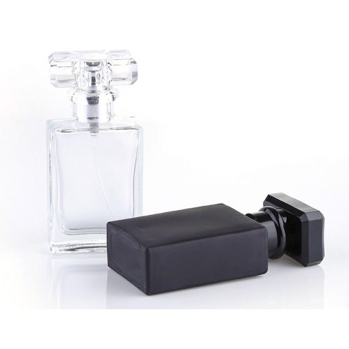 Elegáns fekete újratölthető parfümös üveg