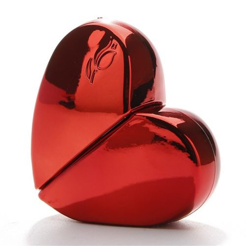 Szív alakú női parfümös üveg 